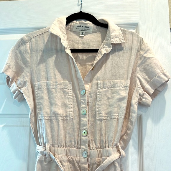 Cloth and Stone Linen romper - Picture 3 of 6